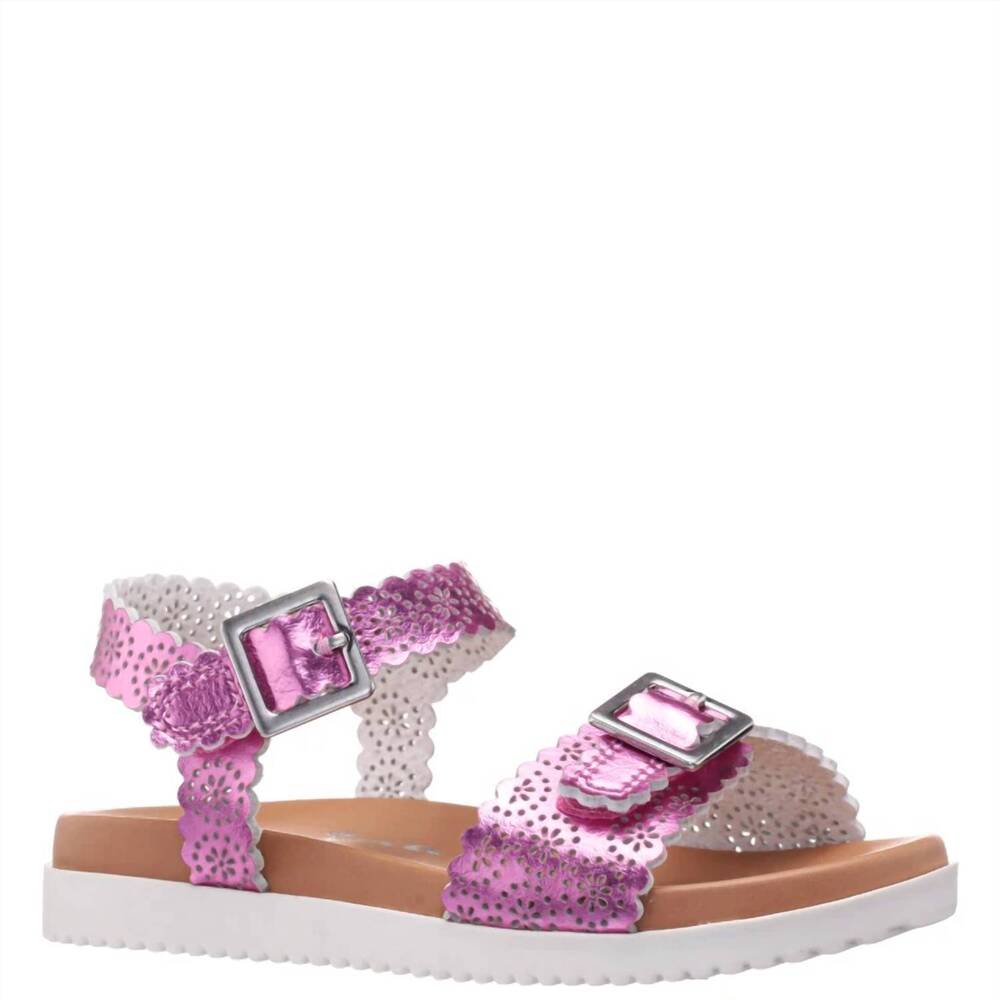 NEW NINA girl's saturn sandal in light pink metallic
